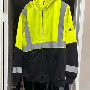 High-Visibility Yellow and Black Performance Jacket
I also have a medium